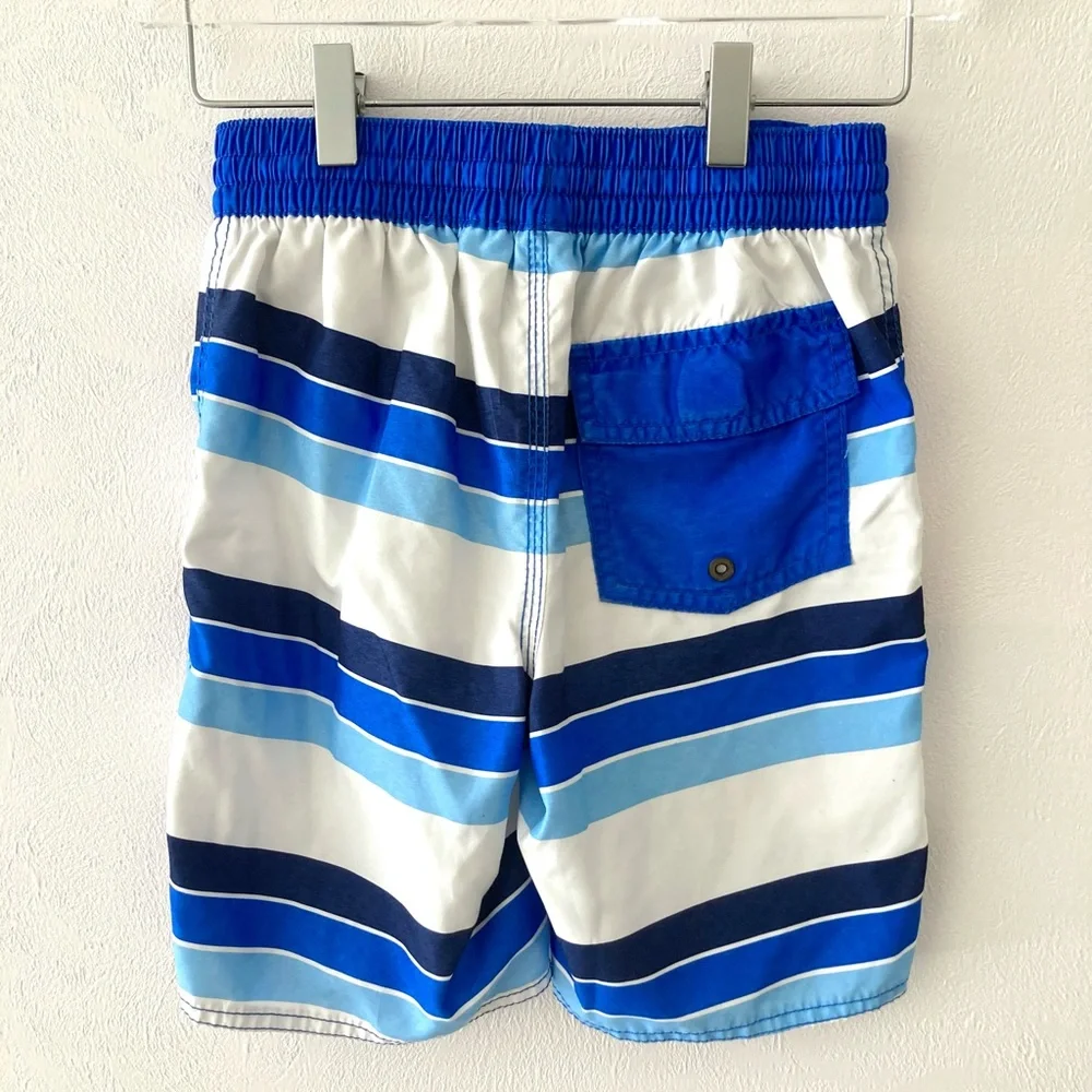 Old Navy Striped Swim Trucks Size M 8